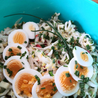 Witlofsalade met ei